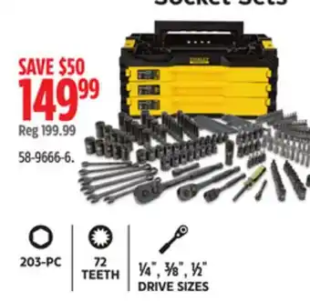 Canadian Tire Stanley ¼ , ⅜ , ½ DRIVE SIZES offer