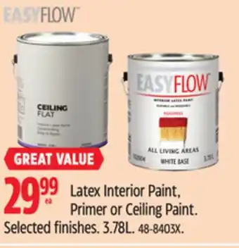 Canadian Tire EASY FLOW Latex Interior Pain offer