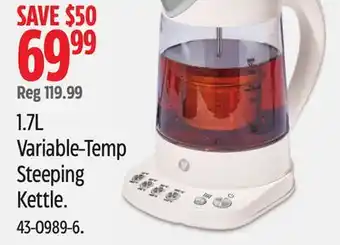 Canadian Tire Variable-Temp Steeping Kettle offer