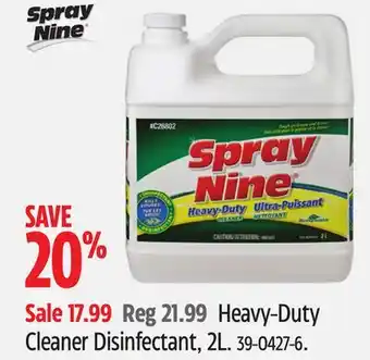 Canadian Tire Heavy-Duty Cleaner Disinfectant, 2L offer