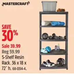 Canadian Tire 5-Shelf Resin Rack offer