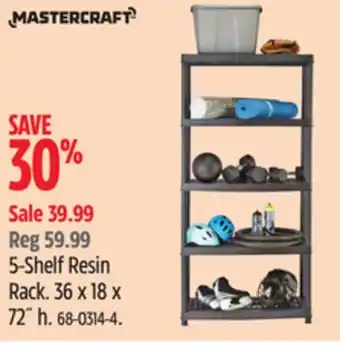 Canadian Tire 5-Shelf Resin Rack offer