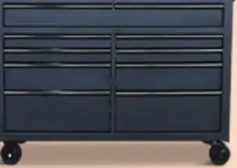 Canadian Tire 52˝ Tool Cabinet. 1000-lb caster capacity offer