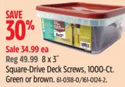 Canadian Tire Hillman 8 x 3˝ Square-Drive Deck Screws offer