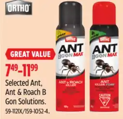 Canadian Tire Ortho Selected Ant, Ant & Roach B Gon Solutions offer