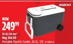 Canadian Tire Igloo Portable Electric Cooler, 26.5L offer