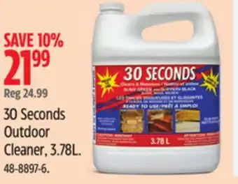 Canadian Tire 30 Seconds Outdoor Cleaner, 3.78L offer