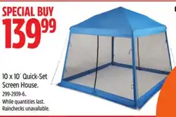 Canadian Tire Outbound 10 x 10´ Quick-Set Screen House offer
