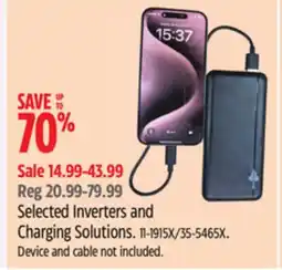 Canadian Tire Bluehive Selected Inverters and Charging Solutions offer