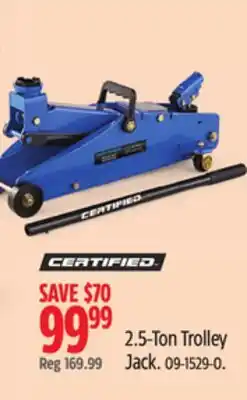 Canadian Tire Certified 2.5-Ton Trolley Jack offer