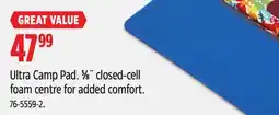Canadian Tire Outbound Ultra Camp Pad offer