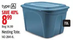 Canadian Tire Type A Nesting Tote 72L offer