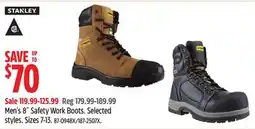Canadian Tire Stanley Men's 8˝ Safety Work Boots offer