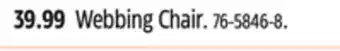 Canadian Tire Outbound Webbing Chair offer
