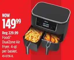 Canadian Tire Ninja Foodi DualZone Air Fryer. 4-qt per basket offer