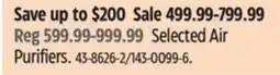 Canadian Tire Dyson Selected Air Purifiers offer