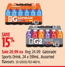 Canadian Tire Gatorade Sports Drink offer