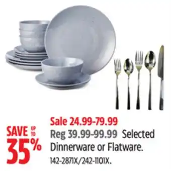 Canadian Tire Selected Dinnerware or Flatware offer
