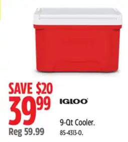 Canadian Tire Igloo 9-Qt Cooler offer