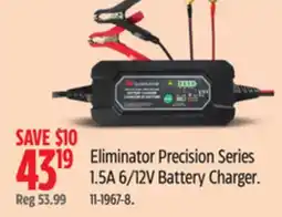 Canadian Tire MotoMaster Eliminator Precision Series 1.5A 6/12V Battery Charger offer