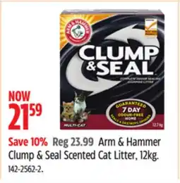 Canadian Tire Arm & Hammer Clump & Seal Multi-Cat Clumping Cat Litter, Scented, 12kg offer