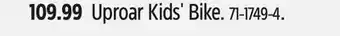 Canadian Tire Supercycle Uproar Kids' Bike offer
