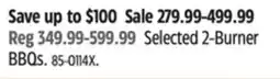 Canadian Tire Vermont Selected 2-Burner BBQs offer