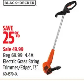 Canadian Tire Black & Decker Electric Grass String Trimmer/Edger, 13˝ offer