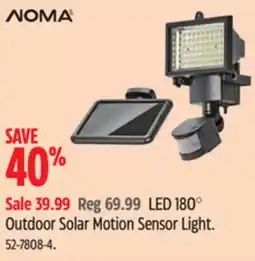 Canadian Tire Noma Outdoor Solar Motion Sensor Light offer