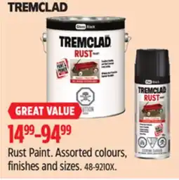 Canadian Tire Tremclad Rust Paint offer