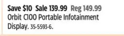 Canadian Tire myGEKOgear Orbit C100 Portable Infotainment Display offer
