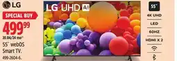Canadian Tire LG 55˝ webOS Smart TV offer