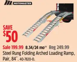Canadian Tire Motomaster Steel Rung Folding Arched Loading Ramp, Pair, 84˝ offer