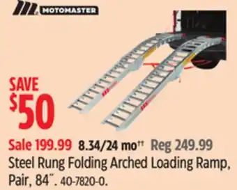 Canadian Tire Motomaster Steel Rung Folding Arched Loading Ramp, Pair, 84˝ offer