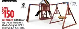 Canadian Tire Grand Mesa Wooden Swing Set offer