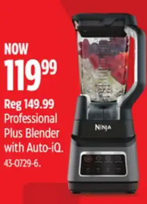 Canadian Tire Professional Plus Blender with Auto-iQ offer