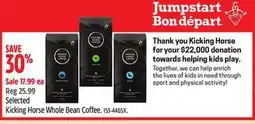 Canadian Tire Selected Kicking Horse Whole Bean Coffee offer