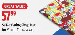 Canadian Tire Outbound Self-Inflating Sleep Mat for Youth offer