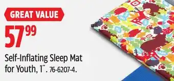 Canadian Tire Outbound Self-Inflating Sleep Mat for Youth offer