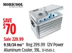 Canadian Tire Mobicool 12V Power Aluminum Cooler, 39L offer