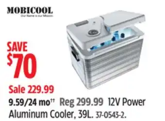 Canadian Tire Mobicool 12V Power Aluminum Cooler, 39L offer