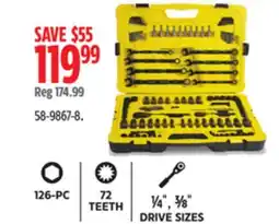 Canadian Tire Stanley 126-pc Socket Set offer