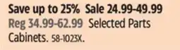 Canadian Tire Mastercraft Selected Parts Cabinets offer