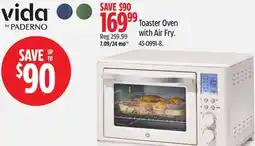 Canadian Tire Vida by PADERNO Toaster Oven with Air Fry offer