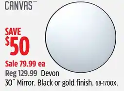 Canadian Tire Devon 30˝ Mirror offer