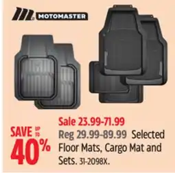 Canadian Tire Selected Floor Mats, Cargo Mat and Sets offer