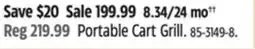 Canadian Tire MASTER Portable Cart Grill offer
