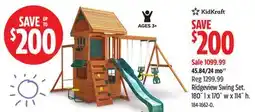 Canadian Tire Ridgeview Swing Set offer