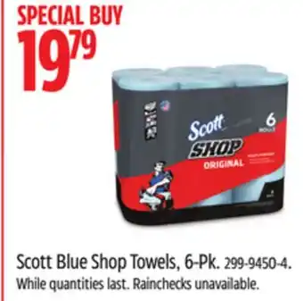 Canadian Tire Scott Blue Shop Towels, 6-Pk offer