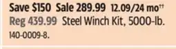 Canadian Tire Champion Steel Winch Kit, 5000-lb offer